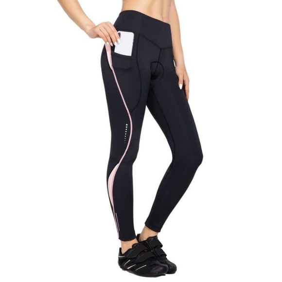 Baleaf Womens Cycling Pants Padded Bike Pants Compression Leggings Pockets NEW - Picture 1 of 7